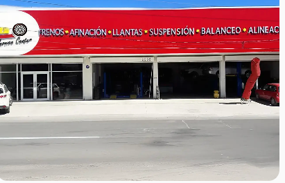 Fachada de Servicenter SAGO en Torreón: frenos, afinación, llantas, suspensión, balanceo y alineación